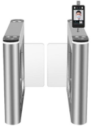 Access-control turnstile with face scanner